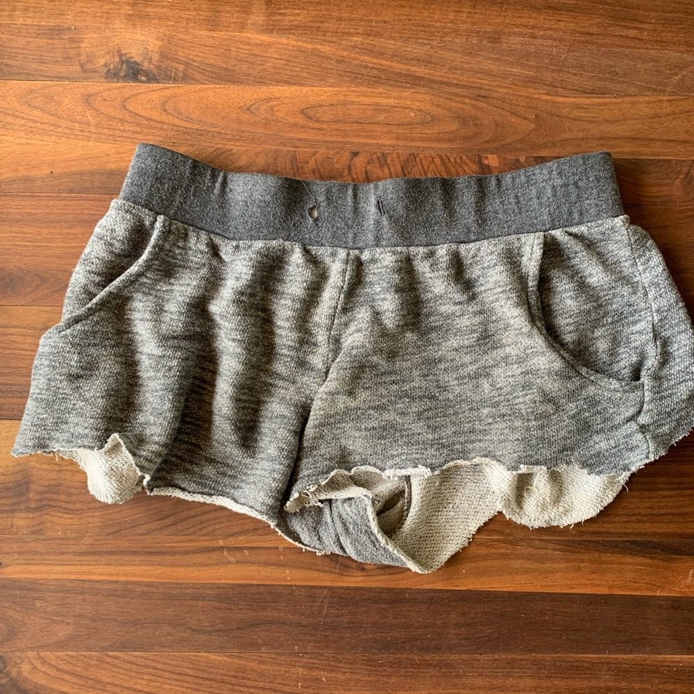 Empyre Flat Front Rough Cut Off Athletic Sweats Shorts Size Medium Cotton